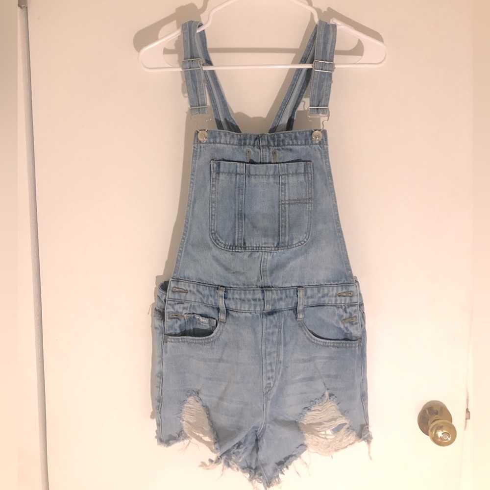LIGHT BLUE JEAN OVERALLS